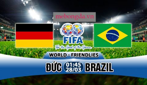 Link sopcast: Đức vs Brazil 1h45 ngày 28/3