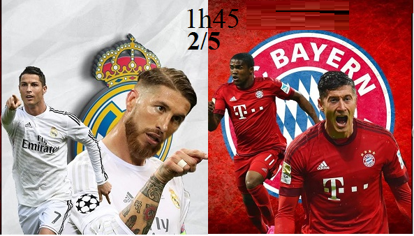 Link sopcast: Real Madrid vs Bayern Munich 1h45 ngày 2/5