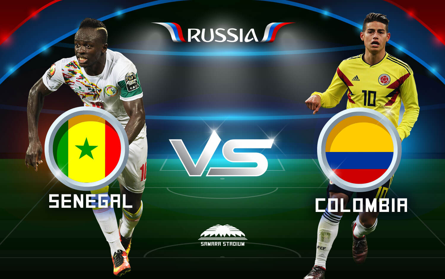 Link sopcast Senegal vs Colombia, 21h00 ngày 28/6