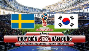 Link sopcast: Thụy Điển vs Hàn Quốc 19h00 ngày 18/06