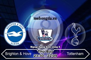 Link sopcast: Brighton vs Tottenham, 23h30 ngày 22/9