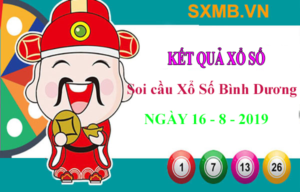 Thống kê sổ số Bình Dương thứ 6 ngày 16/8/2019