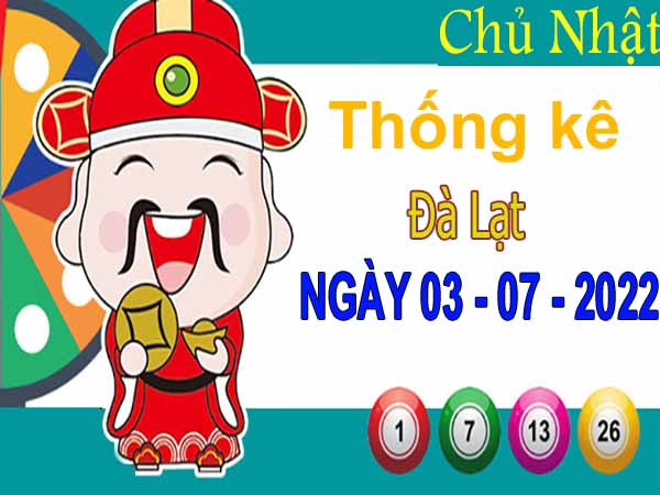 Thống kê XSDL ngày 3/7/2022 – Thống kê KQ xổ số Đà Lạt chủ nhật